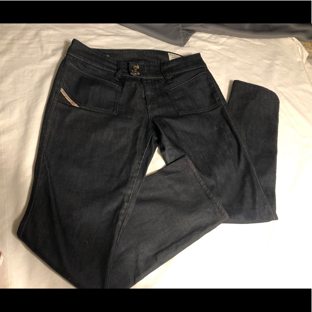 DIESEL SLIM BOOTCUT jeans 32x34 dark denim